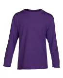 42400B Gildan Youth Core Performance Long-Sleeve T PURPLE