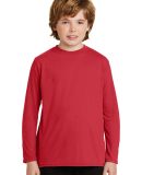 42400B Gildan Youth Core Performance Long-Sleeve T in Red