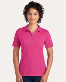 437W Jerzees Ladies' Jersey Polo with SpotShield in Cyber pink