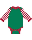 4411 Rabbit Skins Infant Baby Rib Long-Sleeve Cree KL/ RD/ RD WH ST