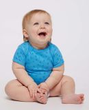 4424 Rabbit Skins Infant Fine Jersey Creeper in Tradewind spot