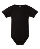 4424 Rabbit Skins Infant Fine Jersey Creeper in Black