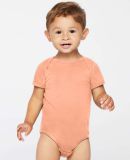 4424 Rabbit Skins Infant Fine Jersey Creeper in Sunset