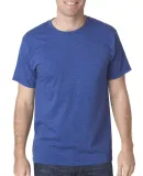 5010 Bayside Adult Heather Jersey Tee in Heather royal blue