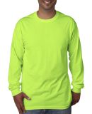 5060 Bayside Adult Long-Sleeve Cotton Tee in Lime green