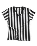 B02 In Your Face Ladies Referee V-Neck White/Black