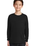 5400B Gildan Youth Heavy Cotton Long Sleeve T-Shir in Black