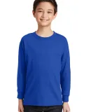 5400B Gildan Youth Heavy Cotton Long Sleeve T-Shir in Royal