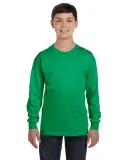 5400B Gildan Youth Heavy Cotton Long Sleeve T-Shir in Irish green