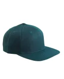 Yupoong 6089M Wool Blend Snapback GREEN Under Bill in Spruce