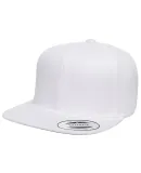 Yupoong 6089M Wool Blend Snapback GREEN Under Bill in White