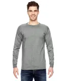 6100 Bayside Adult Long-Sleeve Cotton Tee in Dark ash