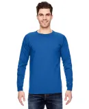 6100 Bayside Adult Long-Sleeve Cotton Tee in Royal blue