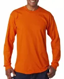 6100 Bayside Adult Long-Sleeve Cotton Tee in Orange