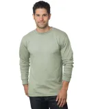 6100 Bayside Adult Long-Sleeve Cotton Tee in Safari