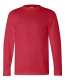 6100 Bayside Adult Long-Sleeve Cotton Tee in Red