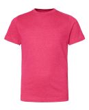 6101 LA T Youth Fine Jersey T-Shirt in Vintage hot pink