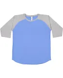 6130 LA T Youth Vintage Baseball T-Shirt in Crlna bl/ vn hth