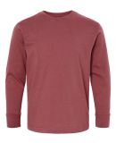 6201 LA T Youth Fine Jersey Long Sleeve T-Shirt in Rouge