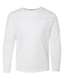 6201 LA T Youth Fine Jersey Long Sleeve T-Shirt in White