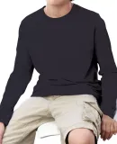 6201 LA T Youth Fine Jersey Long Sleeve T-Shirt in Black