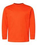 6201 LA T Youth Fine Jersey Long Sleeve T-Shirt in Orange