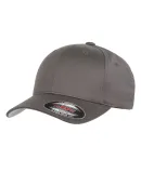 6277Y Flexfit Youth Wooly 6-Panel Cap in Dark grey