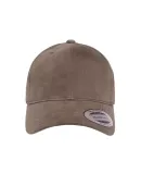 6363 Yupoong Solid Brushed Cotton Twill Cap in Dark grey