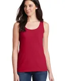 64200L Gildan Junior Fit Softstyle Tank Top in Cherry red