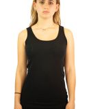 64200L Gildan Junior Fit Softstyle Tank Top in Black