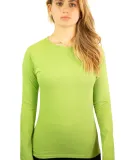 64400L Gildan Junior-Fit Softstyle Long-Sleeve T-S KIWI