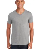 64V00 Gildan Adult Softstyle V-Neck T-Shirt in Rs sport grey