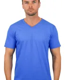 64V00 Gildan Adult Softstyle V-Neck T-Shirt in Royal blue