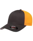 6511 Flexfit in Charcoal/ neon orange