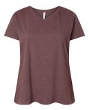 6901 LA T Adult Fine Jersey T-Shirt in Sangria blackout