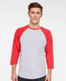 6930 LA T Adult Vintage Baseball T-Shirt in Vintage heather/vintage red