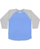 6930 LA T Adult Vintage Baseball T-Shirt in Crlna bl/ vn hth