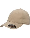 6997 Yupoong Flexfit Garment-Washed Cotton Cap in Khaki