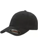 6997 Yupoong Flexfit Garment-Washed Cotton Cap in Black