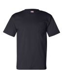 7100 Bayside Adult Short-Sleeve Tee with Pocket in Navy