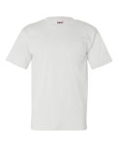 7100 Bayside Adult Short-Sleeve Tee with Pocket in White