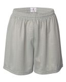 7216 Badger Ladies' Mesh/Tricot 5-Inch Shorts in Silver