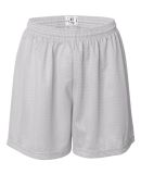 7216 Badger Ladies' Mesh/Tricot 5-Inch Shorts in White