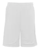 7219 Badger Adult Mesh Shorts With Pockets White