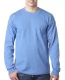 8100 Bayside Adult Long-Sleeve Cotton Tee with Poc Carolina Blue