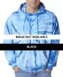 8777 tie dye Adult Tie-Dyed Spider Hoodie BLACK