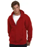 900 Bayside Adult Hooded Full-Zip Blended Fleece CARDINAL