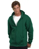 900 Bayside Adult Hooded Full-Zip Blended Fleece HUNTER GREEN