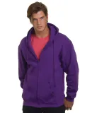 900 Bayside Adult Hooded Full-Zip Blended Fleece PURPLE