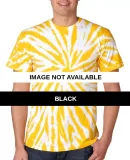92 Gildan Tie-Dye Adult Contrast Dye Pinwheel Tee Black